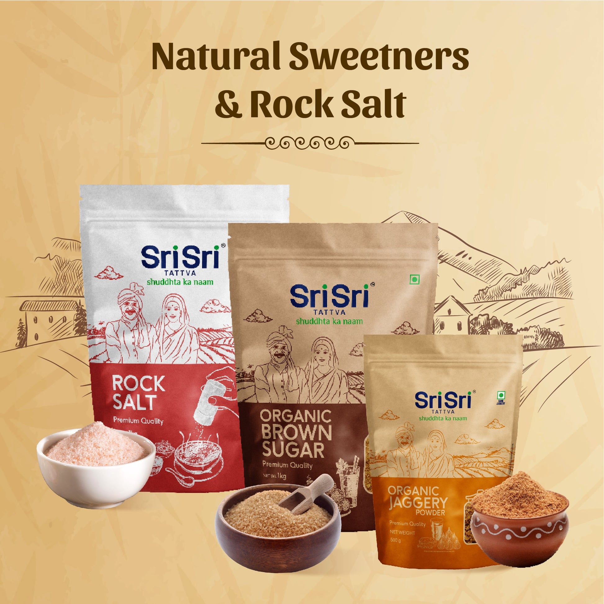 Salt, Sugar, Jaggery 2500g