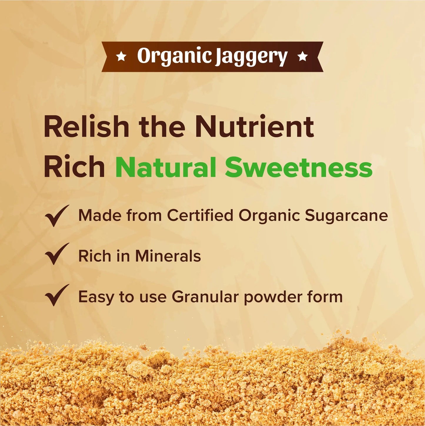 Organic Jaggery, 500 g (Powdered Form) 500g