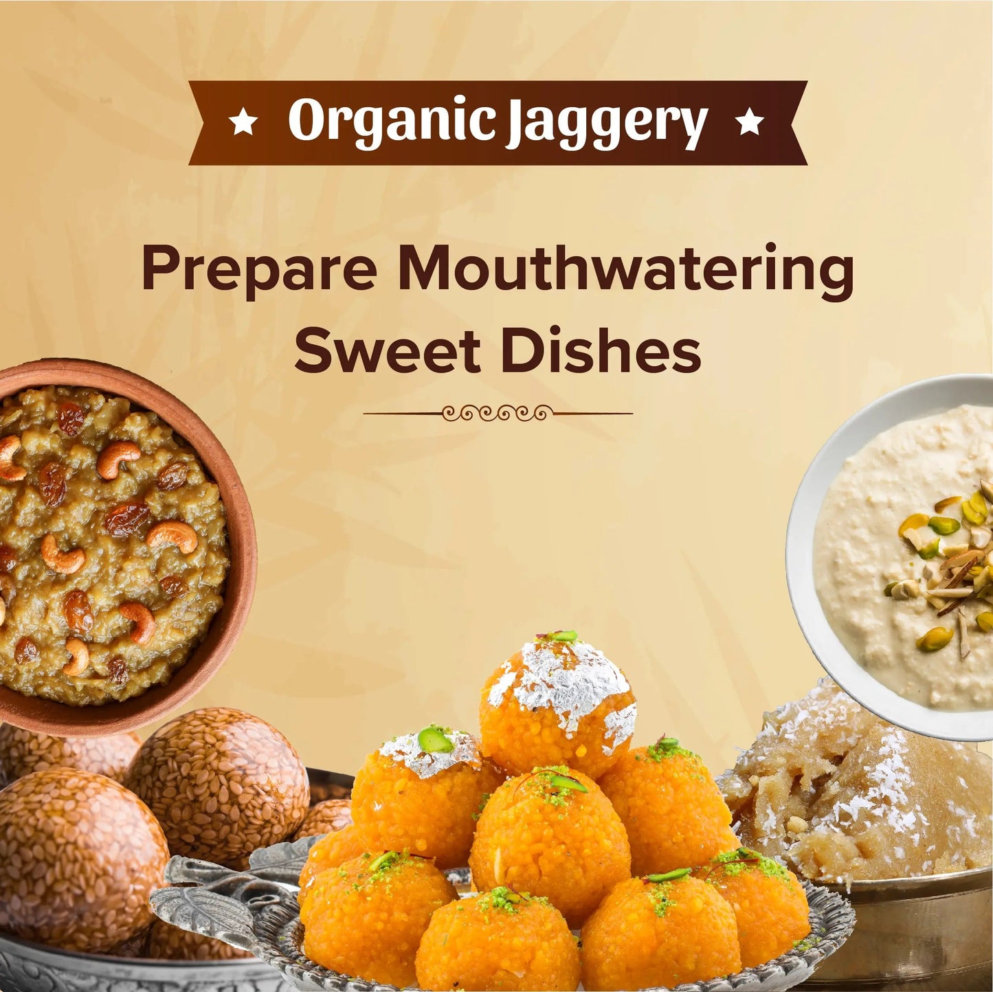 Organic Jaggery, 500 g (Powdered Form) 500g