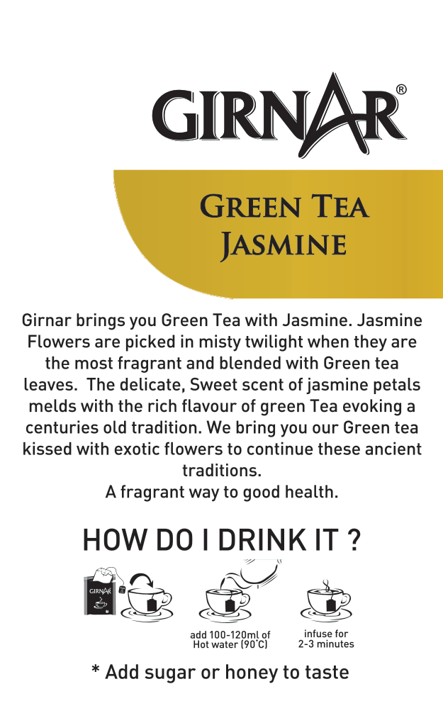 Green Tea Bags - Jasmine 10 Tea Bags