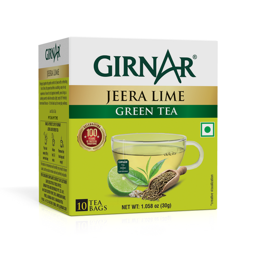 Green Tea Bags - Jeera Lime 25 Tea Bags