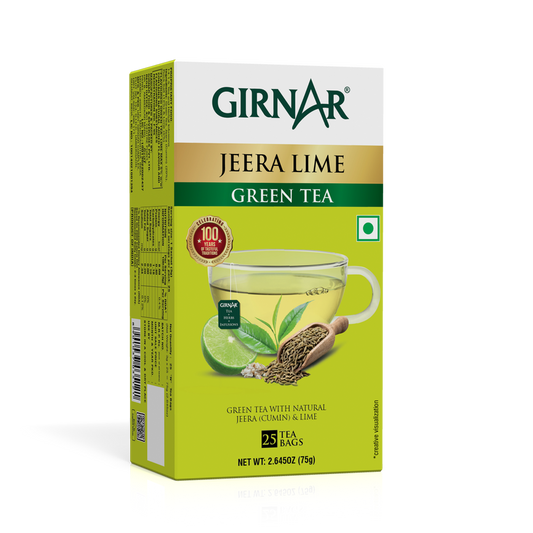 Green Tea Bags - Jeera Lime 25 Tea Bags