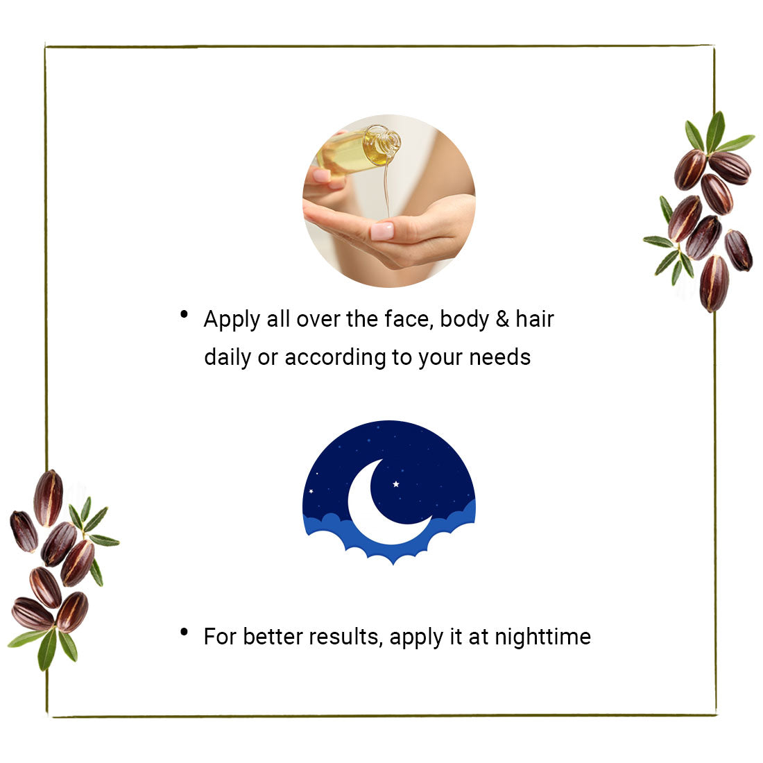 Jojoba Oil for Face, Body & Hair – Moisturizing, Anti-Aging, Breakout & Sunburn Care, Hair Growth with Flavonoids, Vitamin A & E 100ml