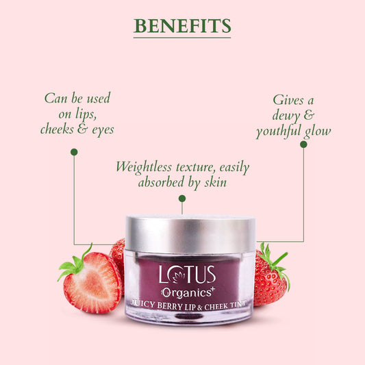 Organics+ Juicy Berry Lip & Cheek Tint 