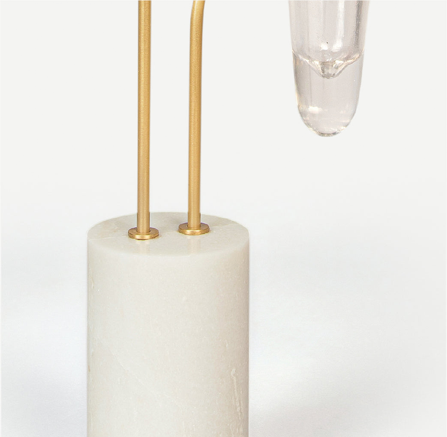 LUMIERE PETITE CANDLE HOLDERS 長さ: 28、幅: 11、高さ: 59.5