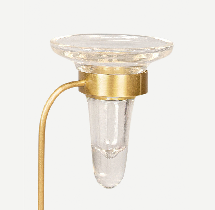 LUMIERE PETITE CANDLE HOLDERS 長さ: 28、幅: 11、高さ: 59.5