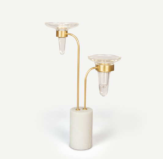 LUMIERE PETITE CANDLE HOLDERS 長さ: 28、幅: 11、高さ: 59.5