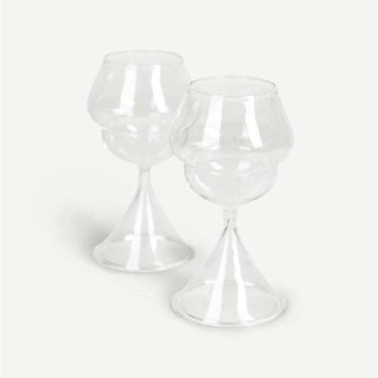 APRICUS GLASSES (SET OF 2) 10.3(長さ) x 10.3(幅) x 19.9(高さ); 直径: 10.3