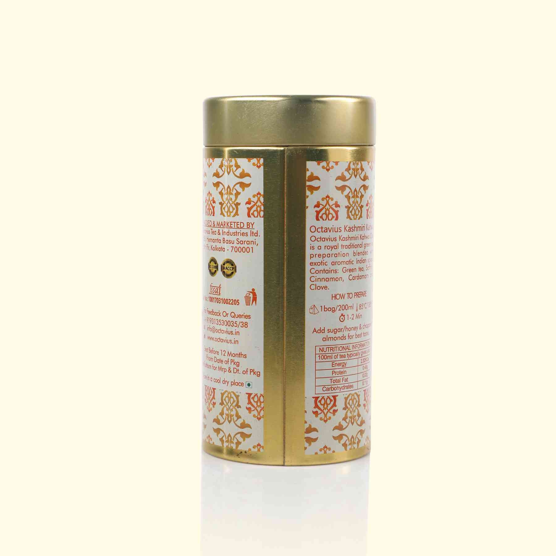 Kashmiri Kahwa Green Tea (20 Pyramid Tea Bags) 20 Pyramid