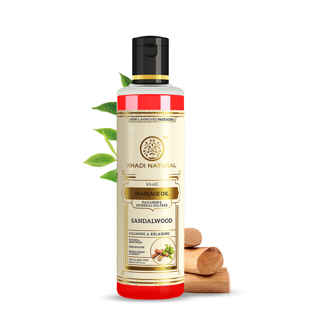 Sandalwood Massage Oil - Without Mineral Oil 210ml