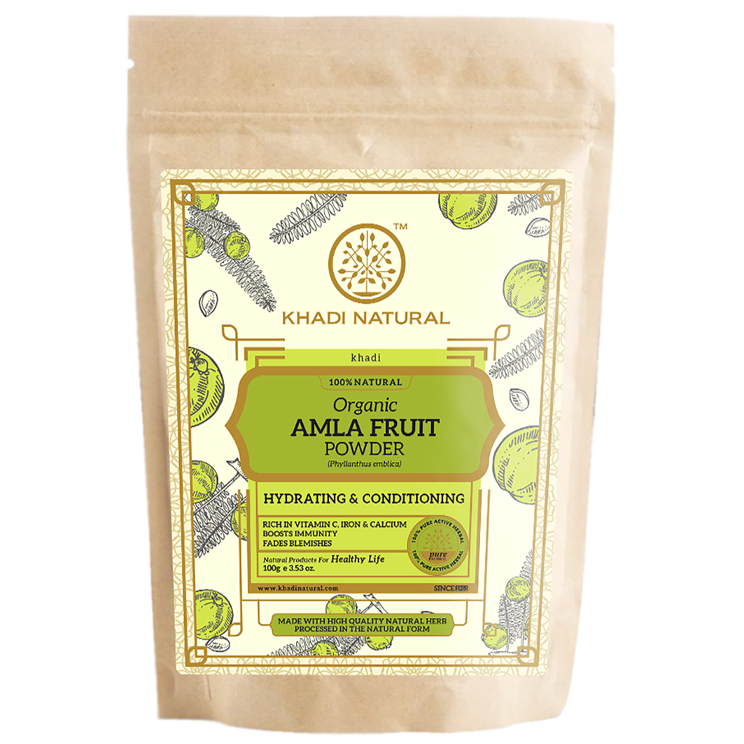 Organic Amla Fruit Powder For Hair Care - 100% Natural 100gm