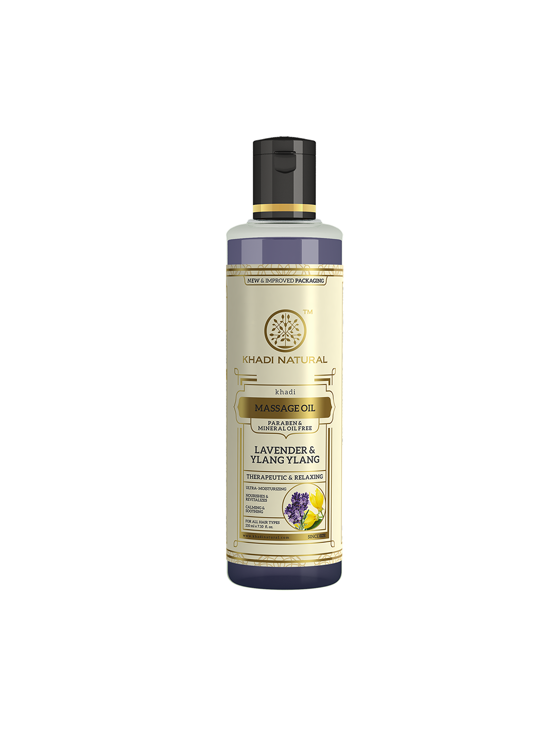 Lavender & Ylang Ylang Massage Oil Paraben Mineral Oil Free 210ml