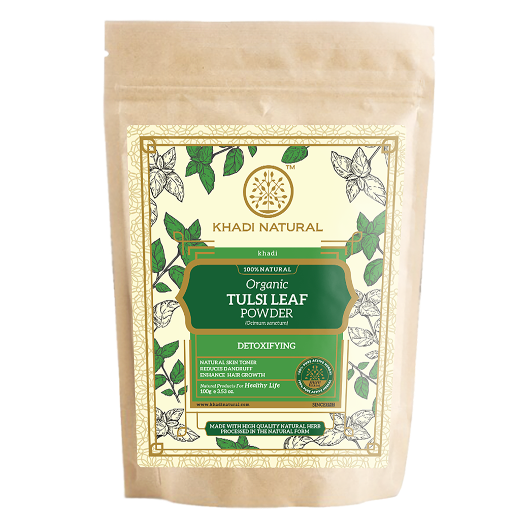 Organic Tulsi Leaf Powder For Hair Care - 100% Natural 100gm