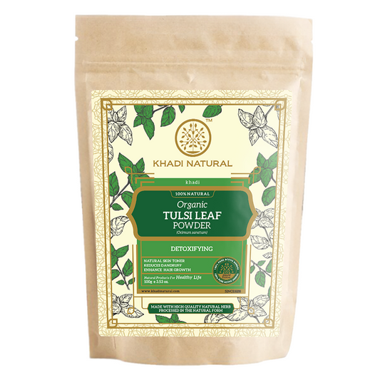 Organic Tulsi Leaf Powder For Hair Care - 100% Natural 100gm