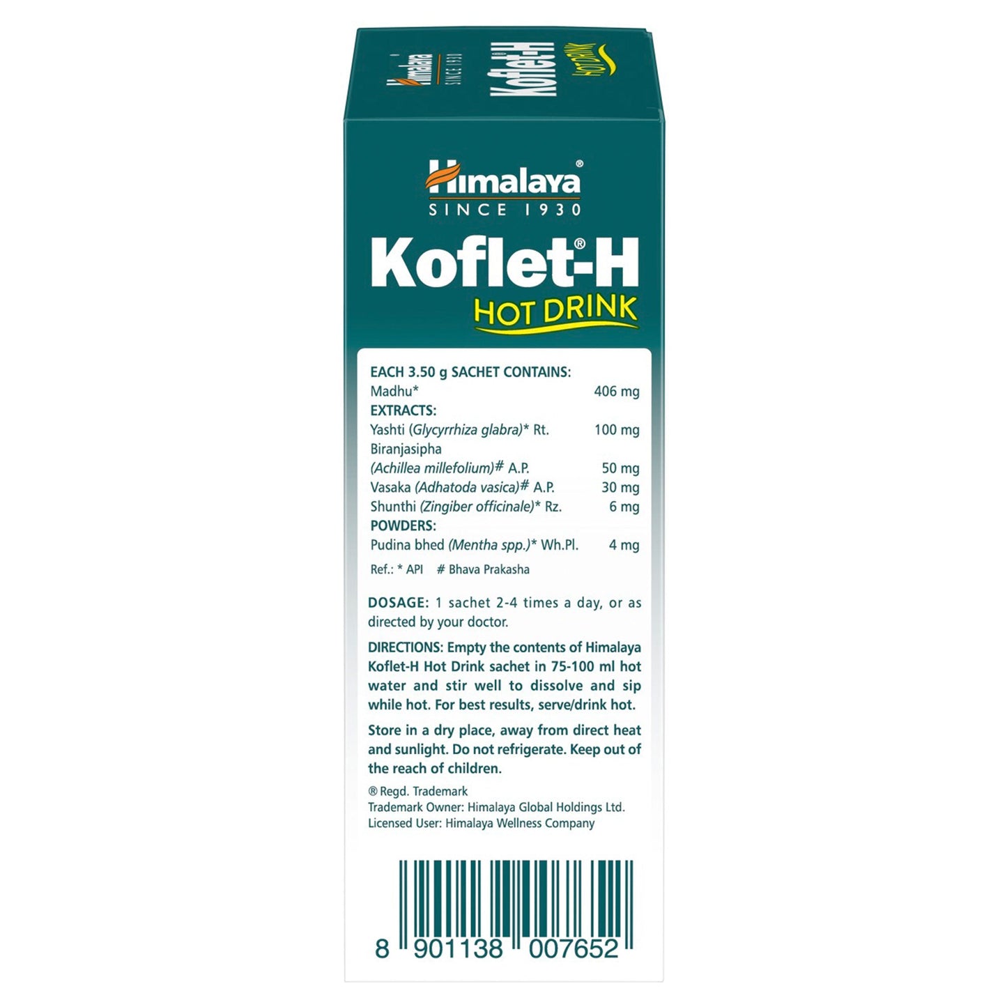 Himalaya Koflet-H Hot Drink (Ginger Flavor) - 10s