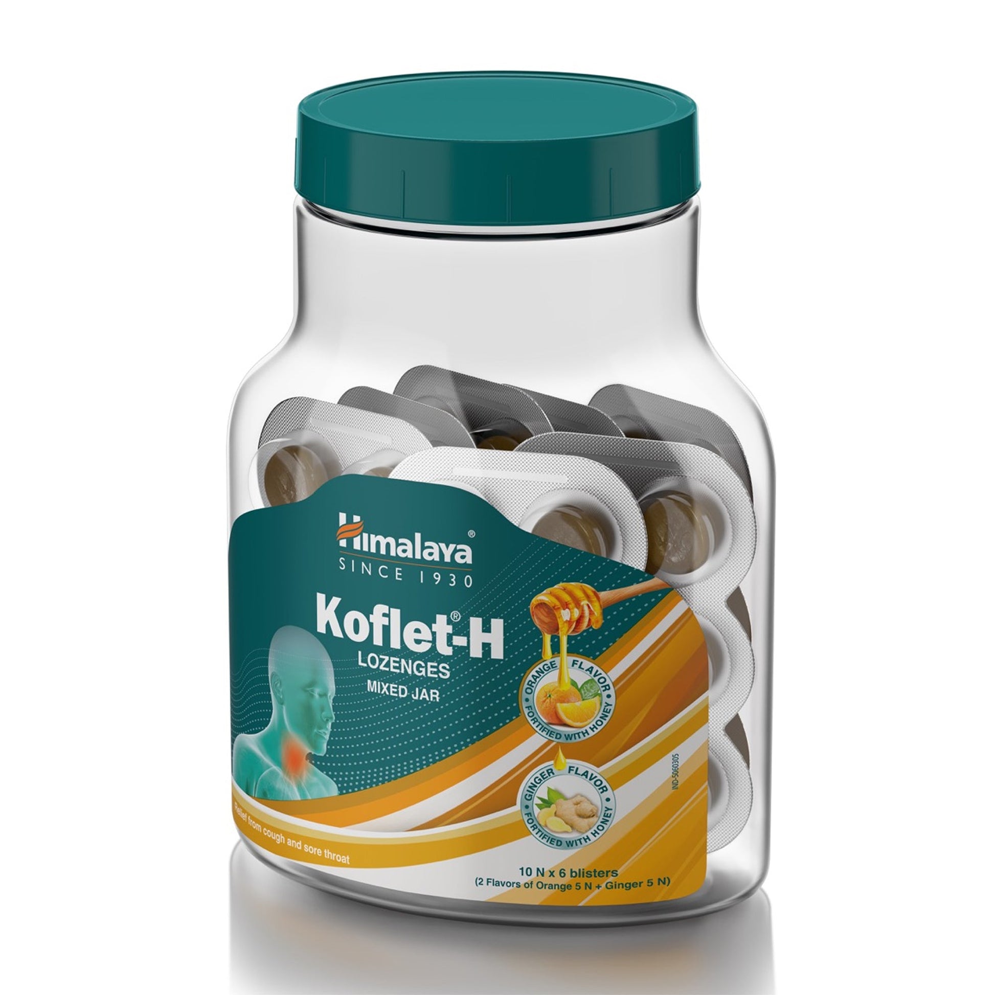 Koflet-H Lozenges 10N x 6's (Orange + Ginger Flavour)
