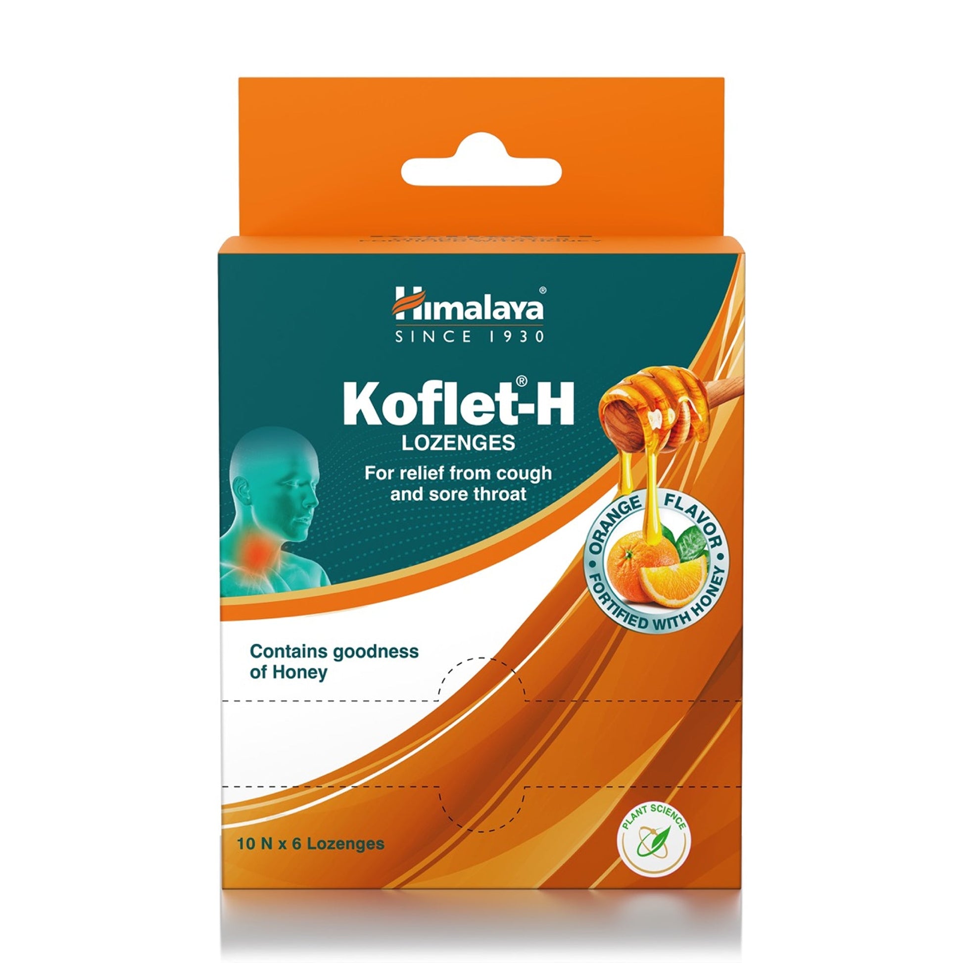 Koflet-H Lozenges 10N x 6's (Orange + Ginger Flavour)