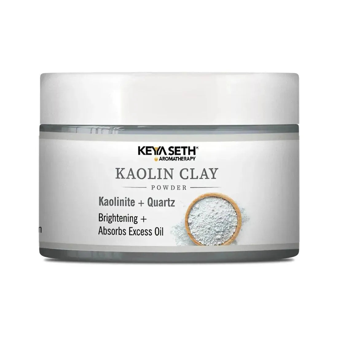 Kaolin Clay Powder Face Pack For Women & Men, Brightening + Absorbs Excess Oil 100g