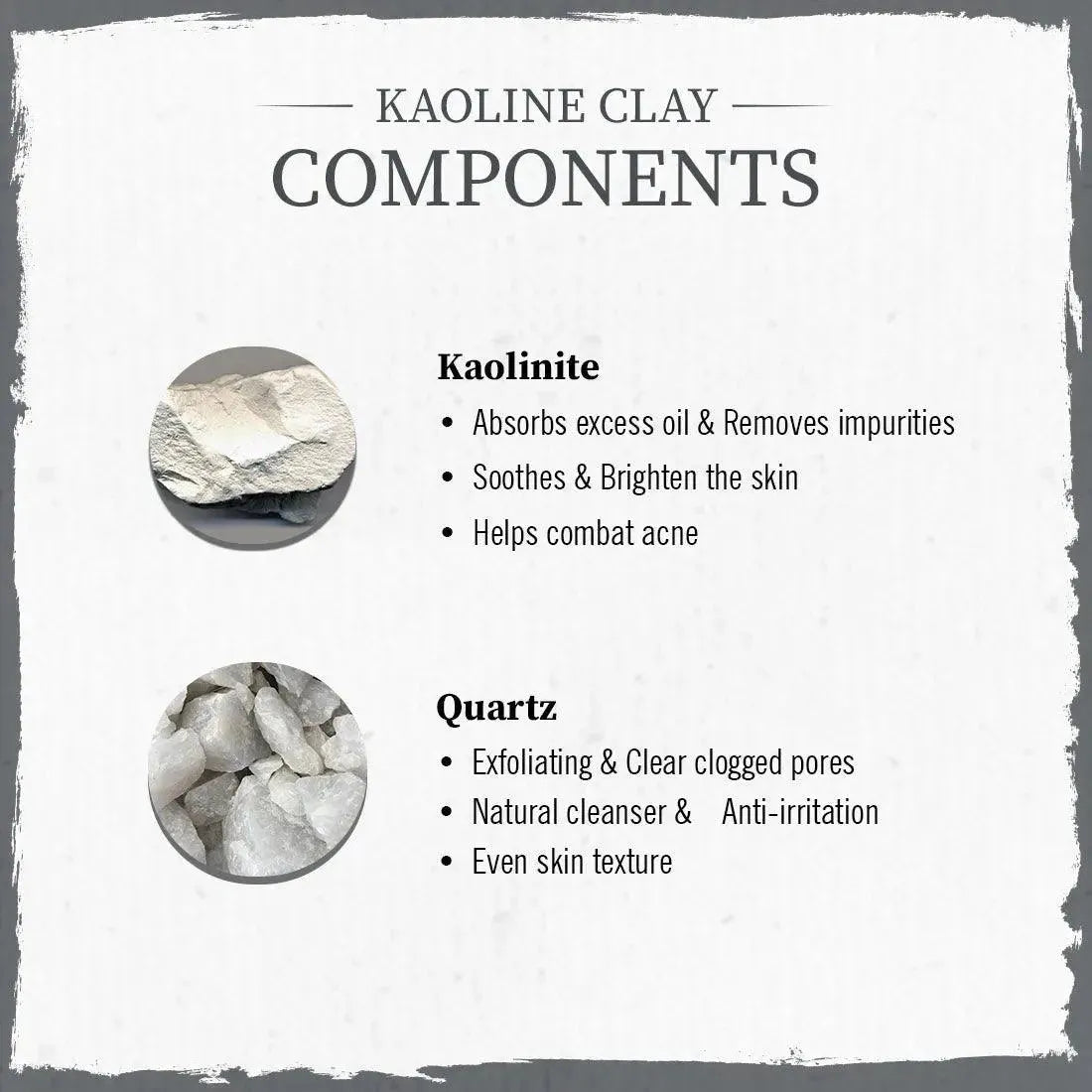 Kaolin Clay Powder Face Pack For Women & Men, Brightening + Absorbs Excess Oil 100g