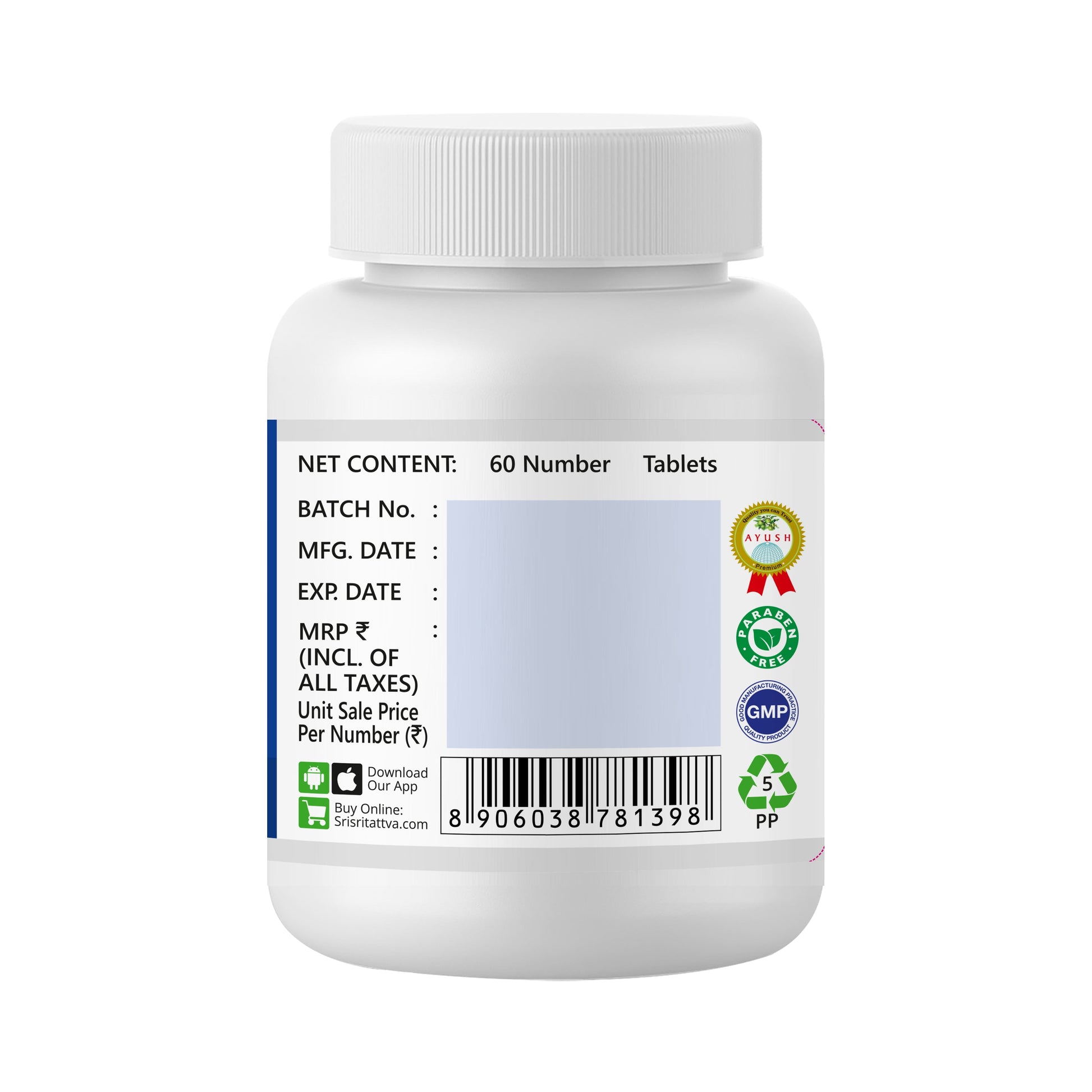 Kasahara Vati - A Unique Herbal Formulation | Offers Quick Relief From Both Dry And Allergic Cough | 60 Tabs | 250 mg 250mg