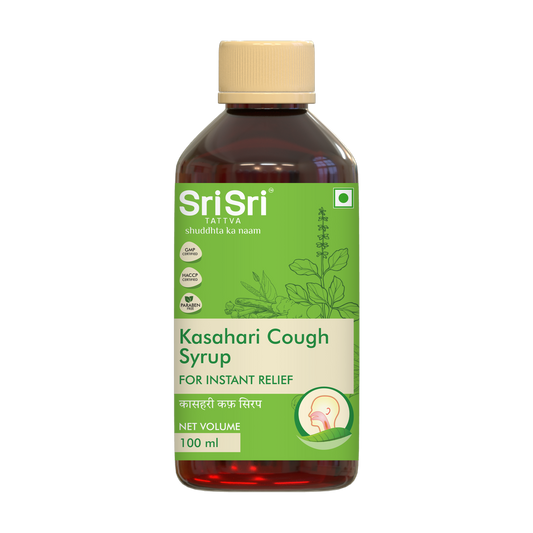 Kasahari Cough Syrup | A Unique Herbal Formulation | Offers Quick Relief From Both Dry And Allergic Cough | 100 ml 100ml