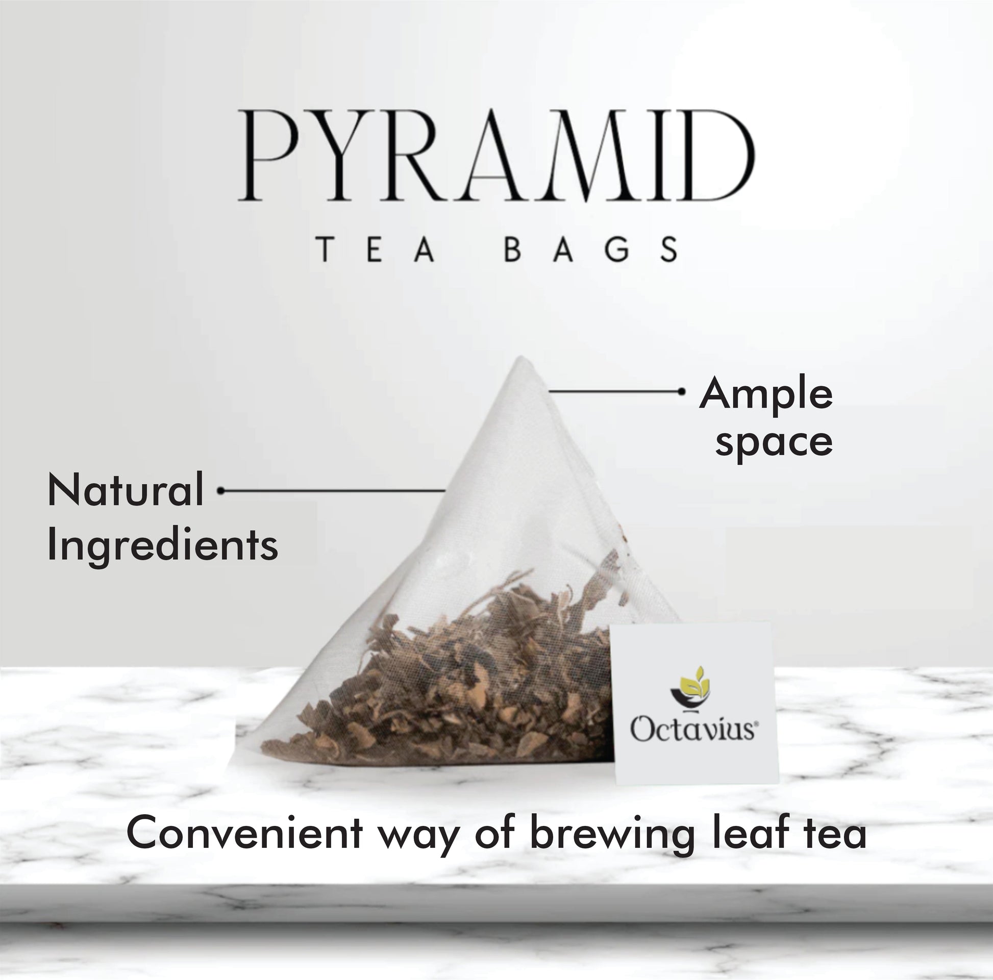 Kashmiri Kahwa - 20  Enveloped Pyramid Tea Bags 200g