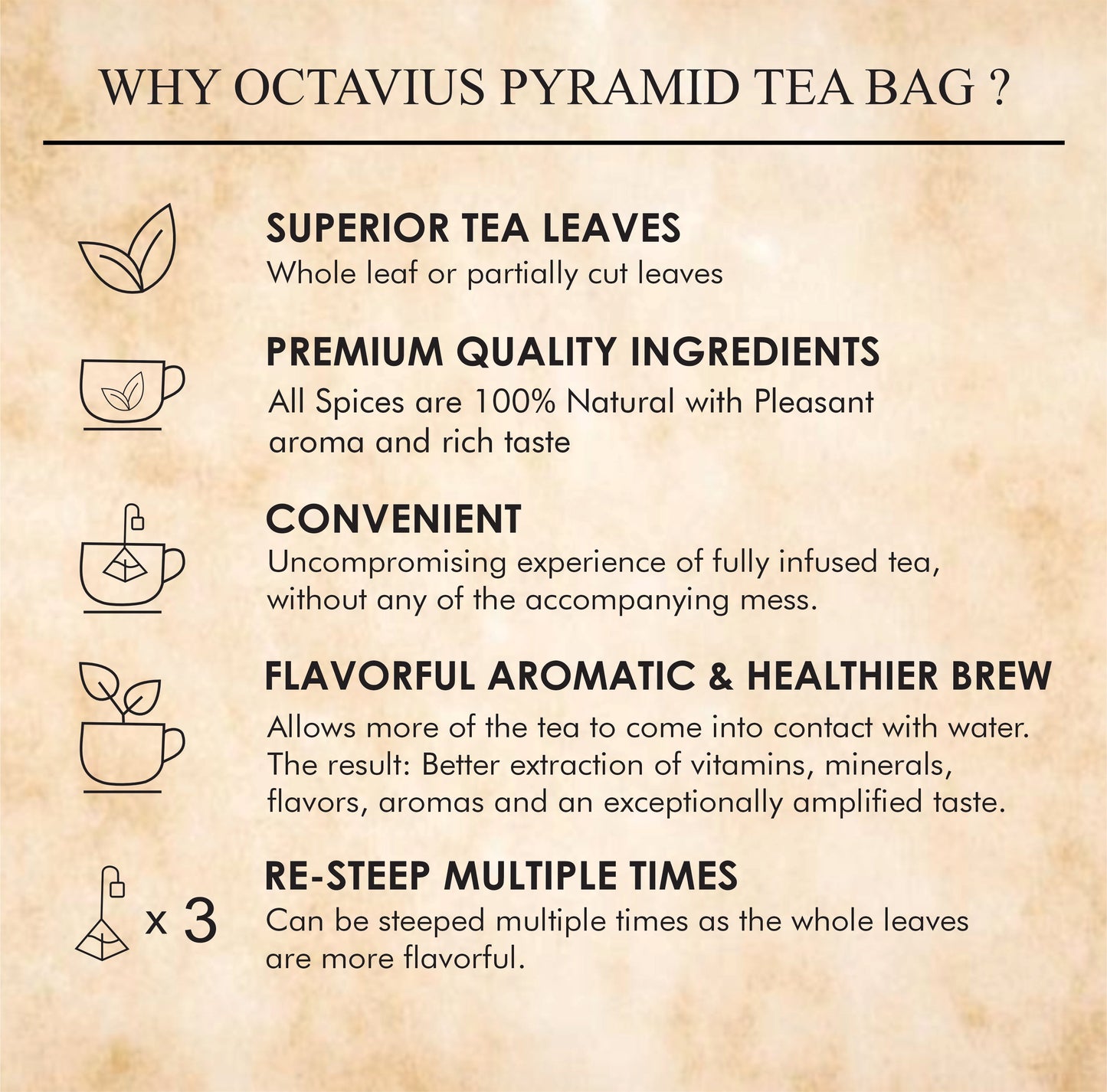 Kashmiri Kahwa - 20  Enveloped Pyramid Tea Bags 200g