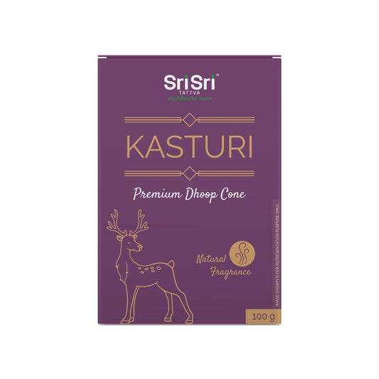 Premium Kasturi Dhoop Cone For Pooja | Fragrances – Natural Kasturi | 100 g 100g