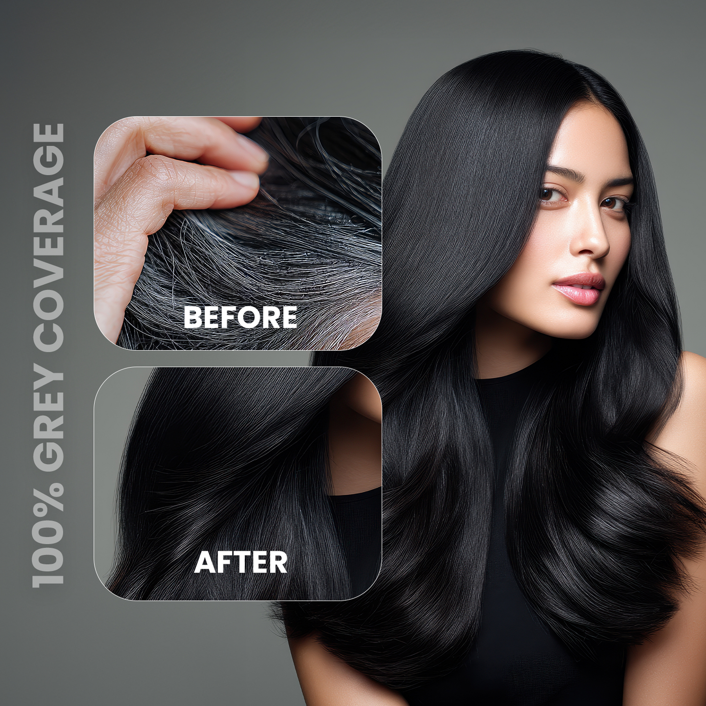 Kaveri Fruit Vinegar Gel Hair Color Natural Black 450ml x 2