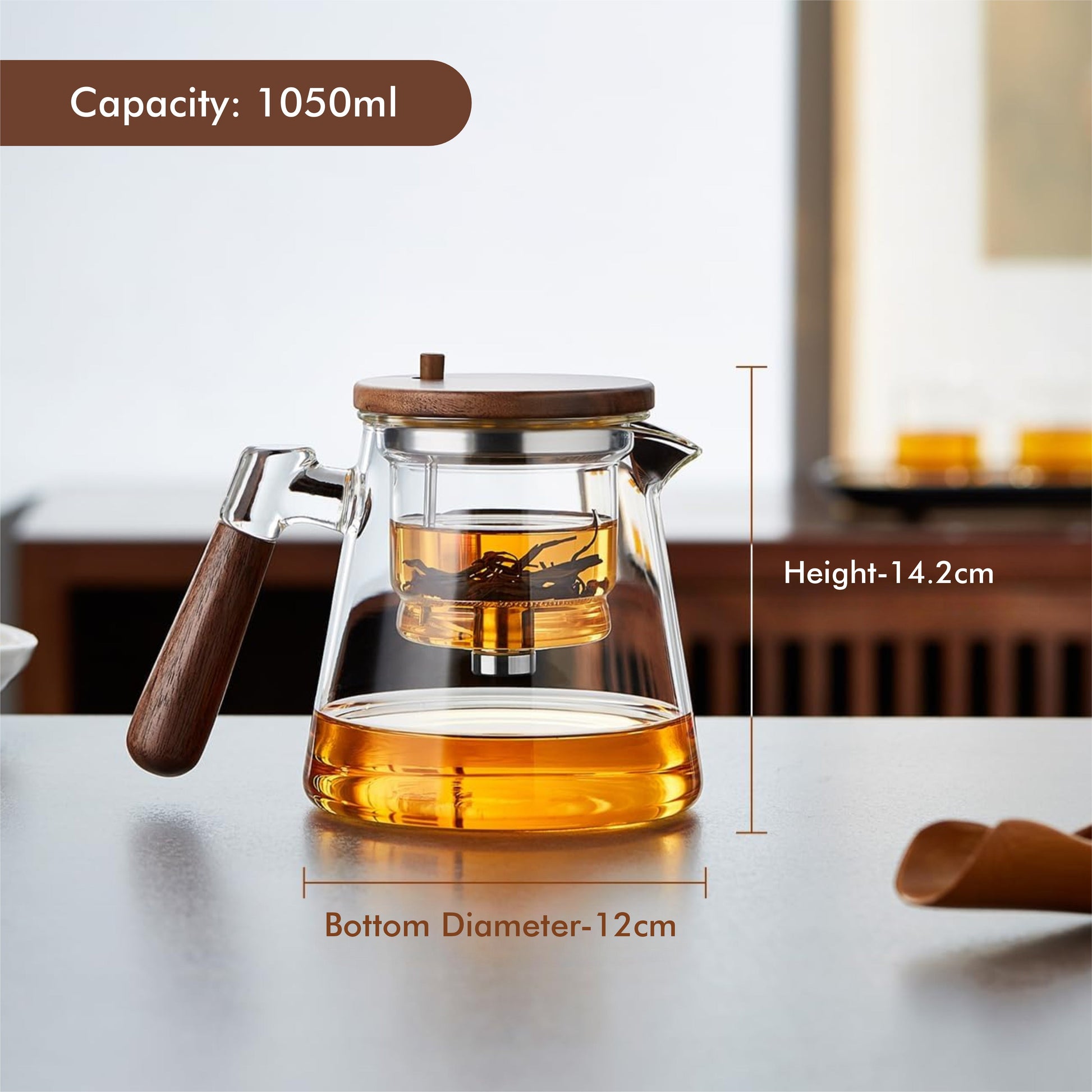 Elixir Press Teapot – 1050 ML 1050ml