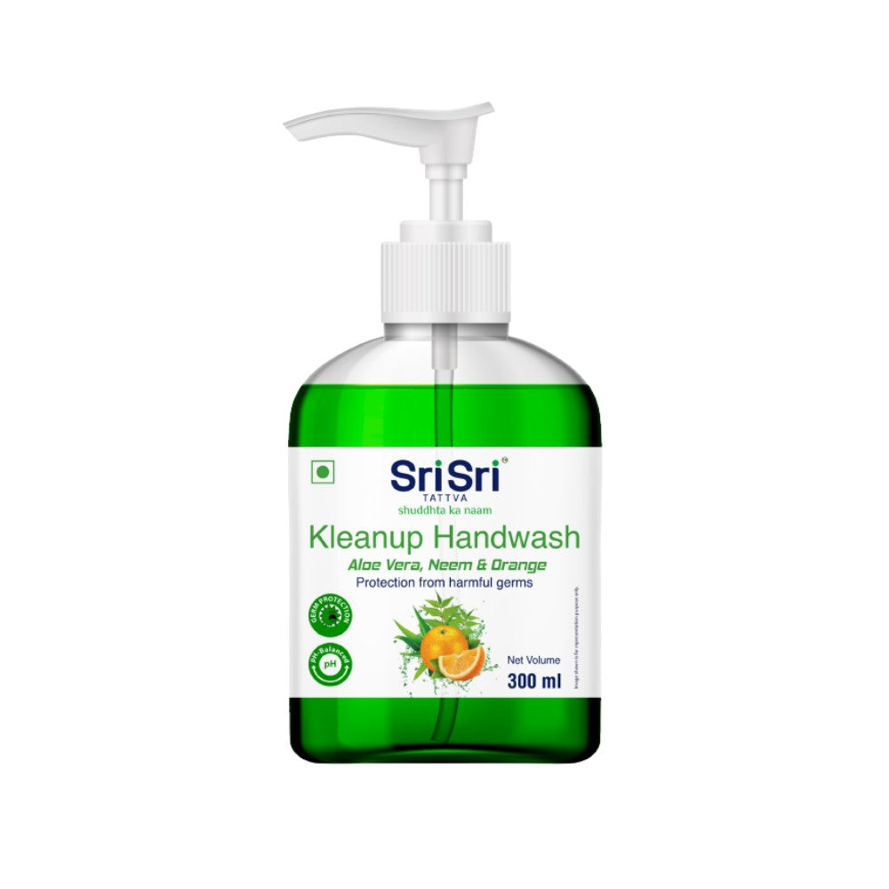 【Sri Sri Tattva】 Hand Wash Aloe Vera, Neem & Orange｜ ハンドウォッシュ アロエベラ、ニーム＆オレンジ｜ 300ml