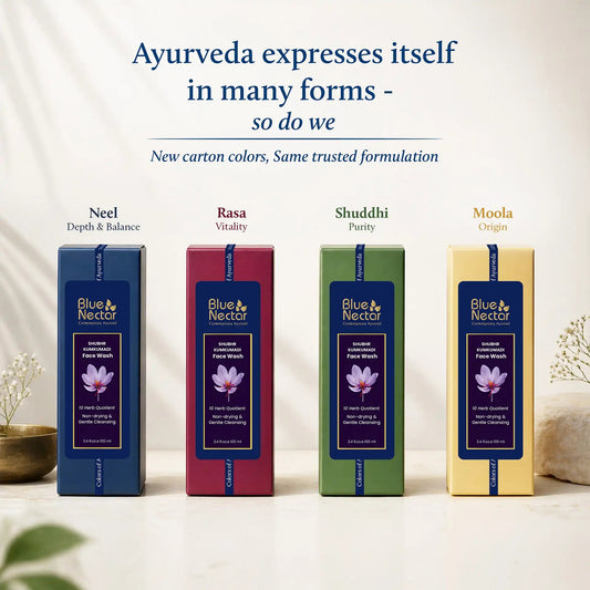 【Blue Nectar】 Kumkumadi Face Wash for Gentle Cleansing (10 Herbs)｜クムクマディ フェイスウォッシュ やさしい洗浄（10種ハーブ）｜100ml