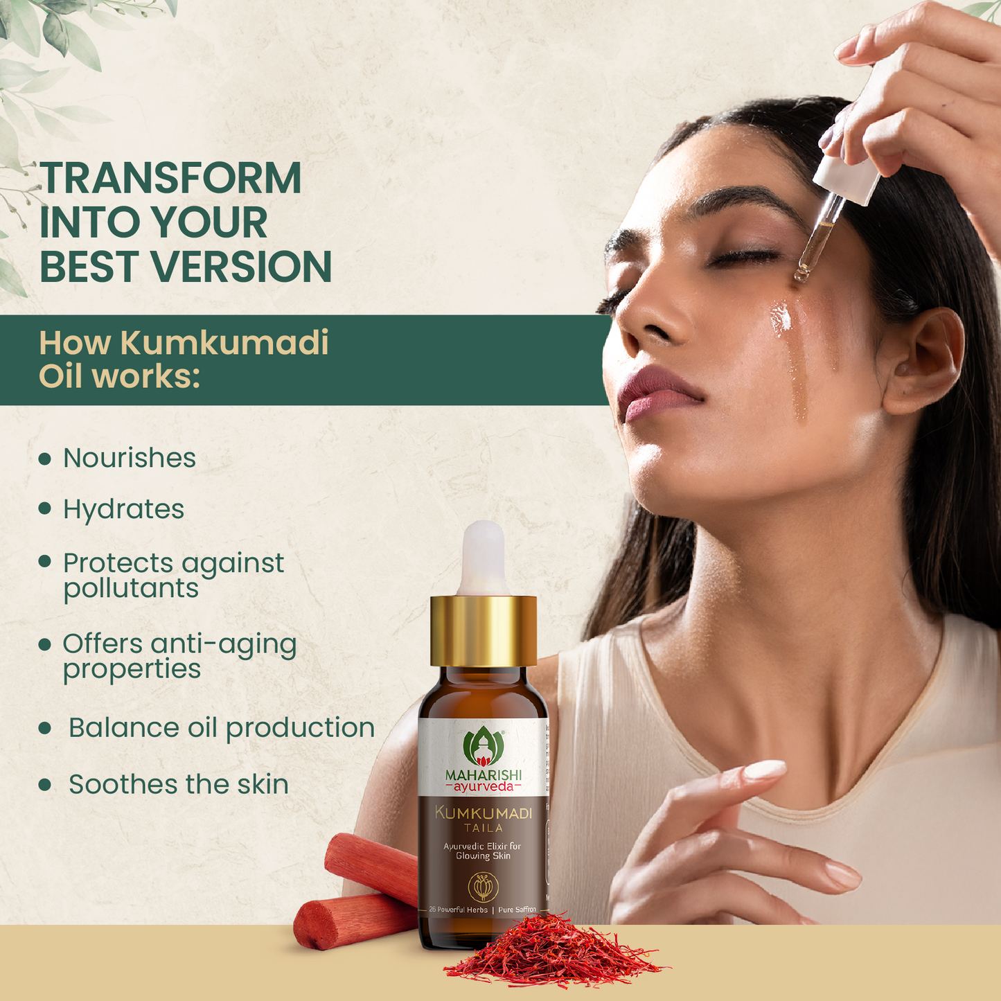 Maharishi Ayurveda Kumkumadi Tailam – Radiant Skin & Glow