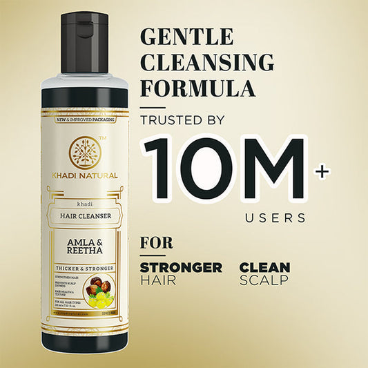 【KHADI】 Khadi Natural Herbal Amla & Reetha Hair Cleanser｜ハーバル アムラ＆リタ ヘアクレンザー｜210ml