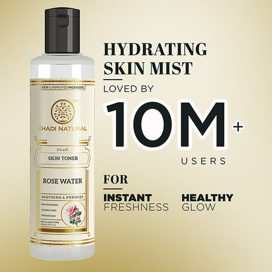 【KHADI】 Khadi Natural Pure Rose Water Skin Toner｜ピュア ローズウォーター スキントナー｜210ml