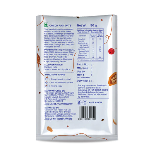 Cocoa Ragi Oats