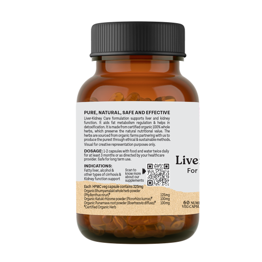 【Organic India】 Liver Kidney Care｜リバー キドニーケア｜60 Capsules