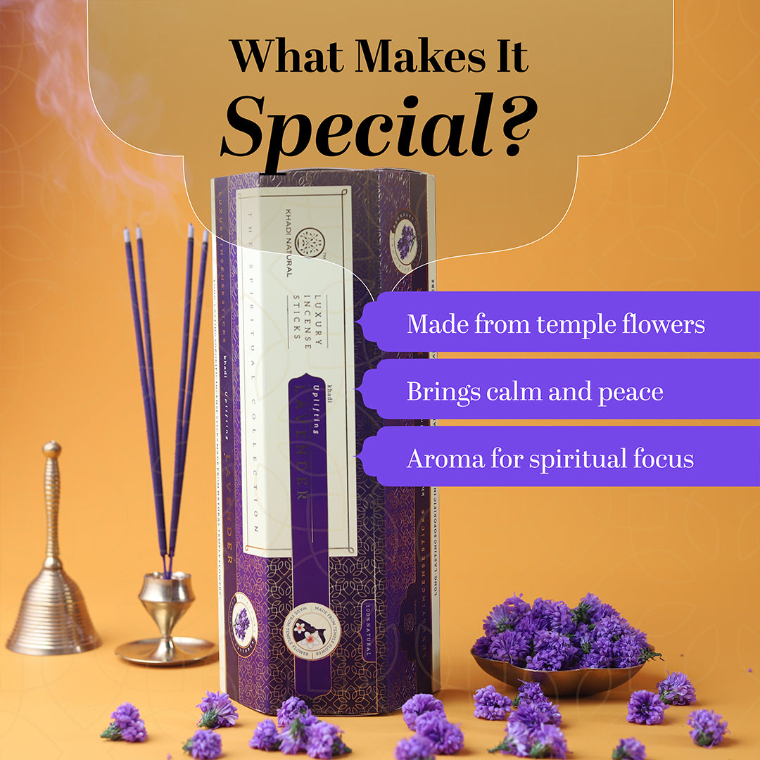 Incense Sticks Rose & Lavender Combo (Pack of 6)