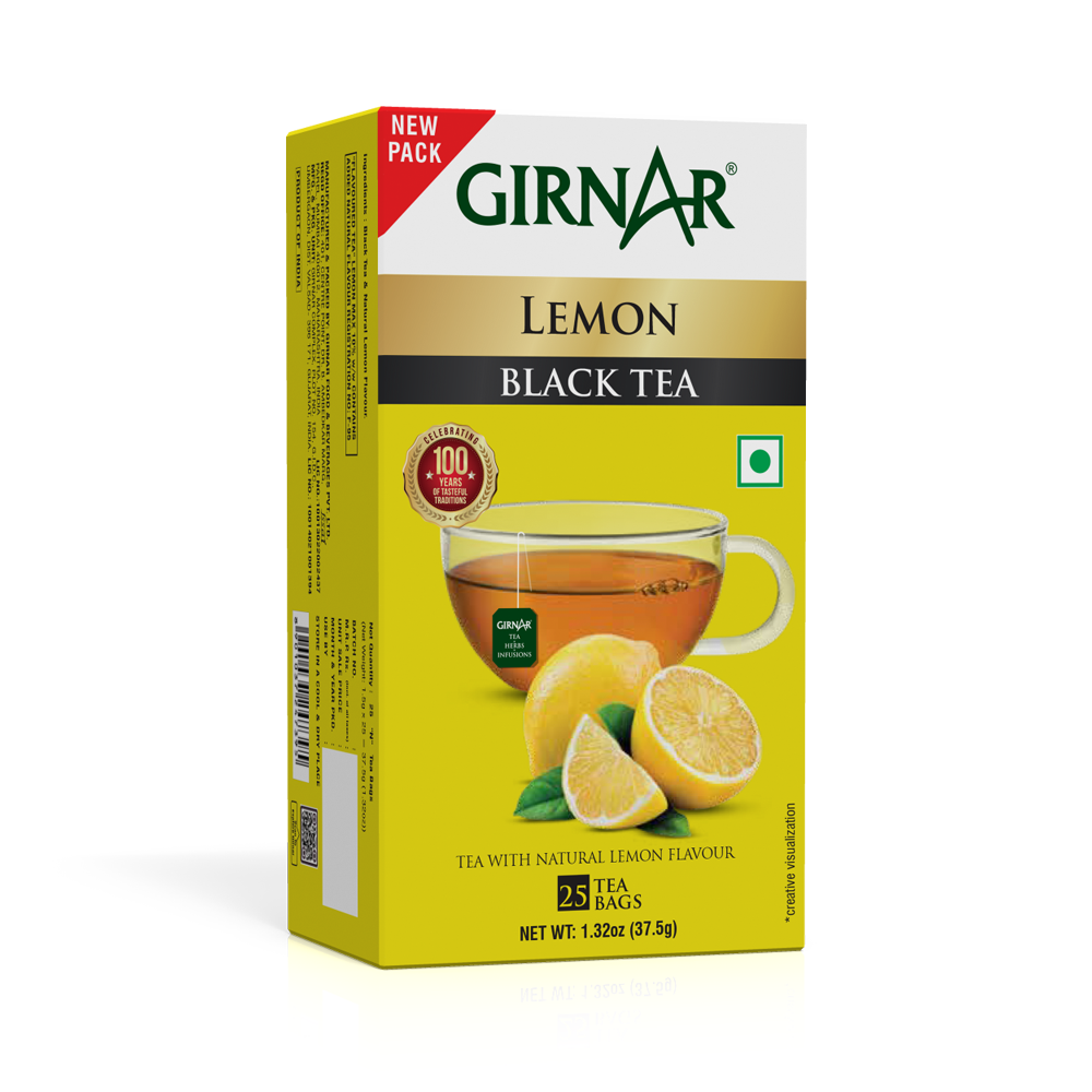 Black Tea Bags - Lemon 25 Tea Bags