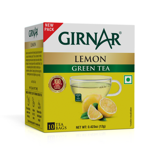 Green Tea Bags - Lemon 10 Tea Bags