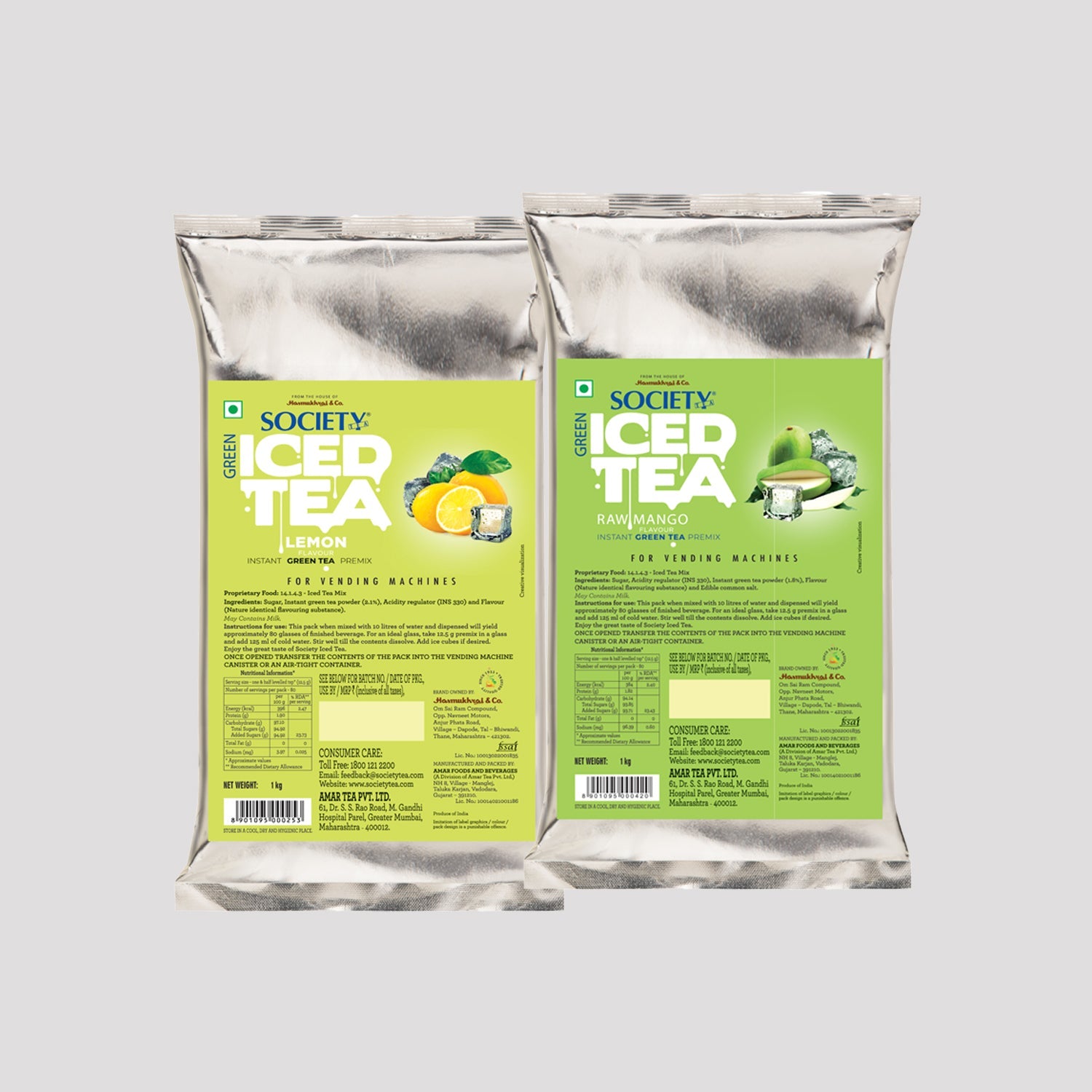 Lemon Green Tea + Raw Mango Iced Tea 1 kg x 2