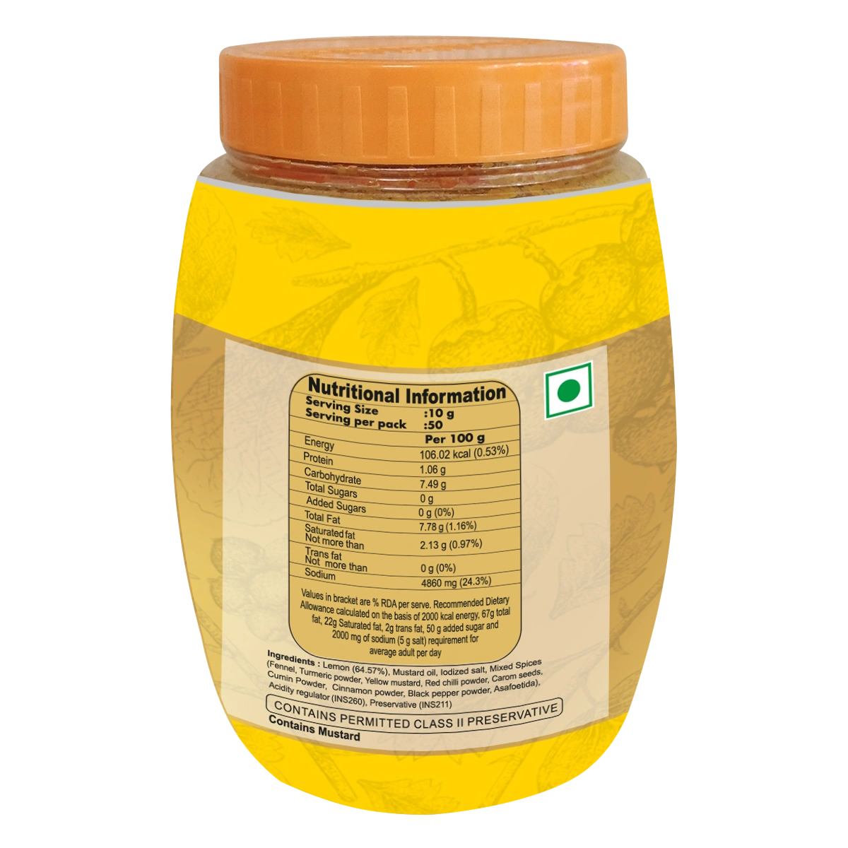 Patanjali Lemon Pickle (500 g)