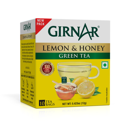 Green Tea Bags - Lemon & Honey 10 Tea Bags