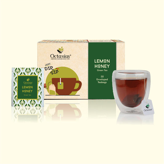 Lemon Honey Green Tea - 50 Enveloped Tea Bags 250g