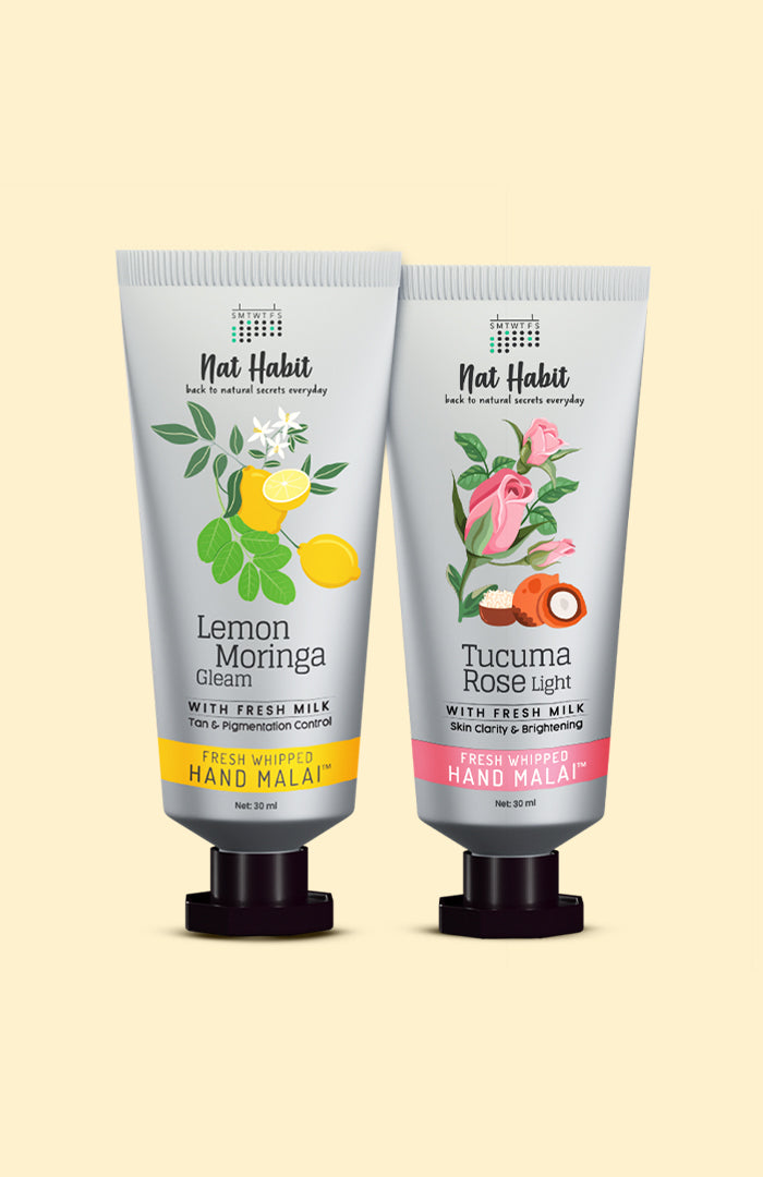 Lemon Moringa & Tucuma Rose Hand Malai 30ml × 2