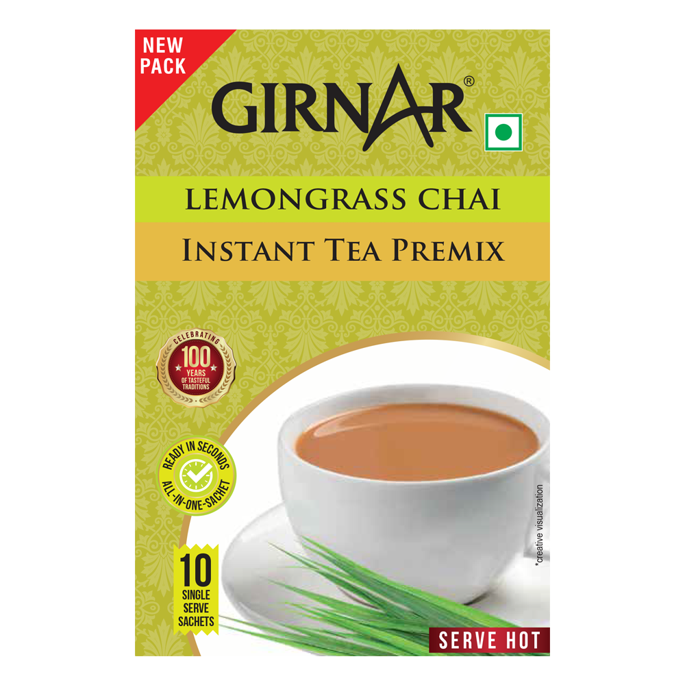 Instant Tea Premix With Lemongrass 10 Sachets