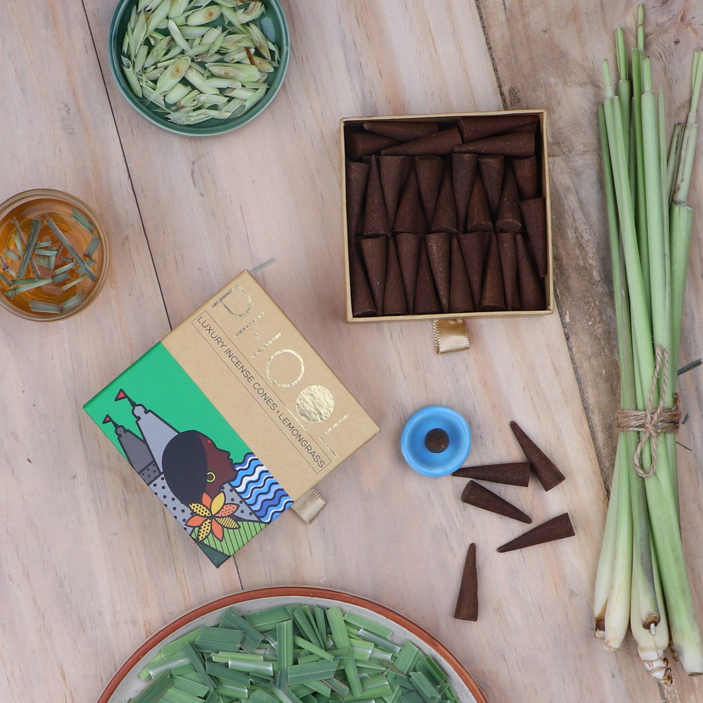 Natural Incense Cones - Lemongrass