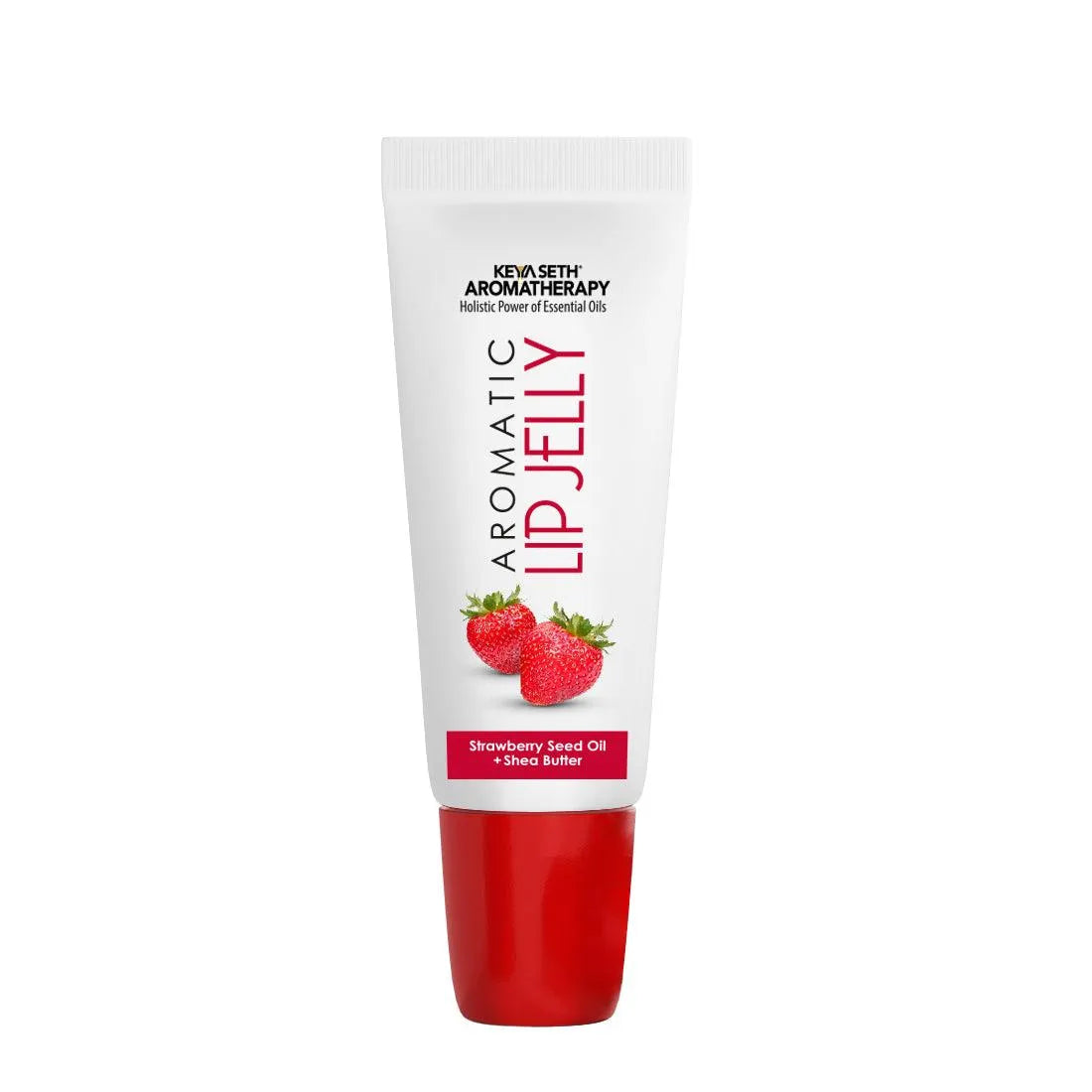 Aromatic Lip Jelly Strawbery, Enriched with Strawbery Seed Oil & Shea Butter, Tinted Lip Balm, Brightening and Moisturizing Dark Lips for Men and Women 10ml Pack of 1