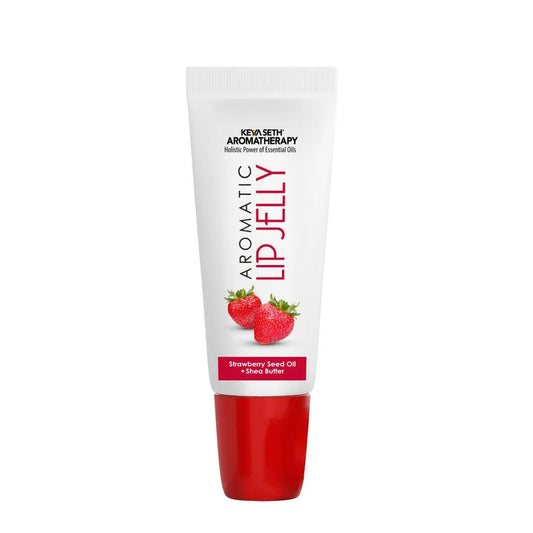 Aromatic Lip Jelly Strawbery, Enriched with Strawbery Seed Oil & Shea Butter, Tinted Lip Balm, Brightening and Moisturizing Dark Lips for Men and Women 10ml Pack of 1