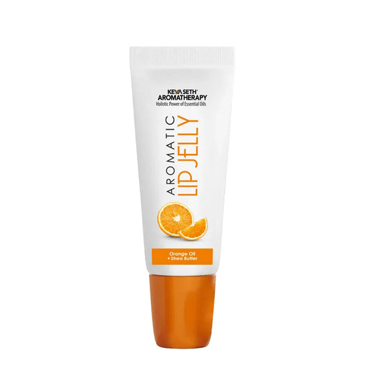 Aromatic Lip Jelly Orange, Enriched with Orange Oil (Vitamin C) & Shea Butter, Tinted Lip Balm, Brightening and Moisturizing Dark Lips for Men and Women 10ml Pack of 1